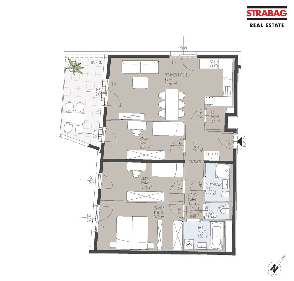 Bezugsfertig - Dachgeschowohnung mit Ausblick I Top T2.47 /  / 1020 Wien / Bild 7