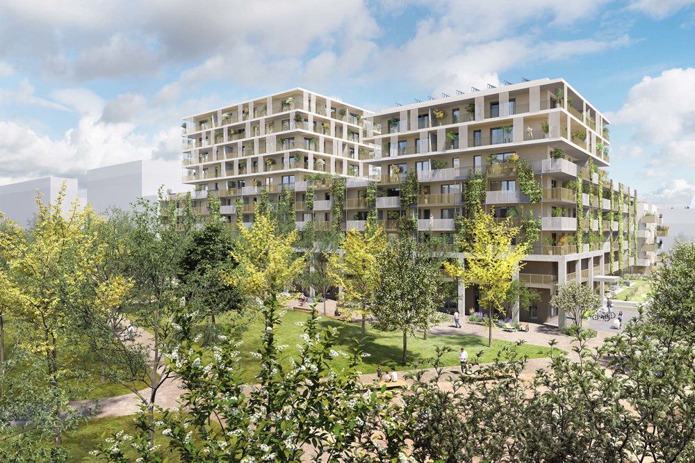 Hof am Park - Charmante 3-Zimmer-Wohnung mit ostseitiger Terrasse, Garten und Raumhöhe von 3,24 m - Top 1.3