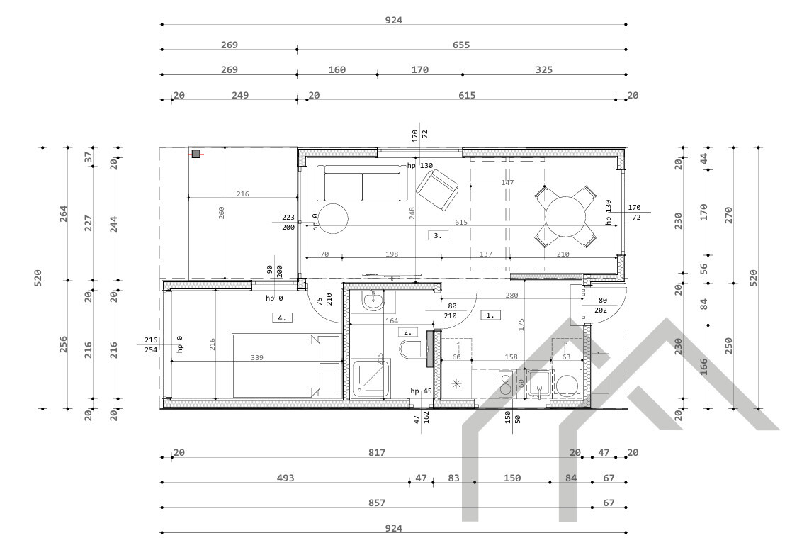 Grundriss Modulhaus Gabriela