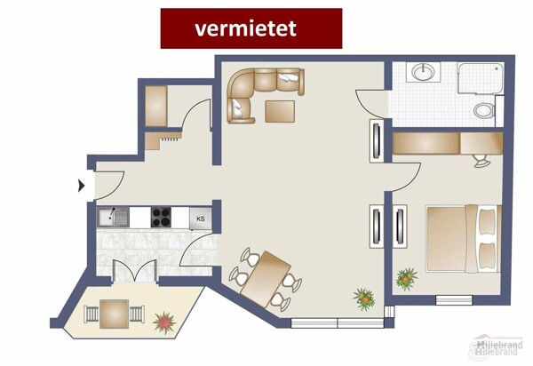 Wohnung vermietet