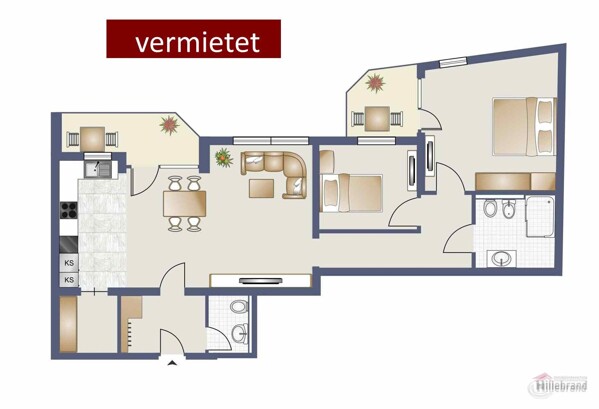 Wohnung  vermietet