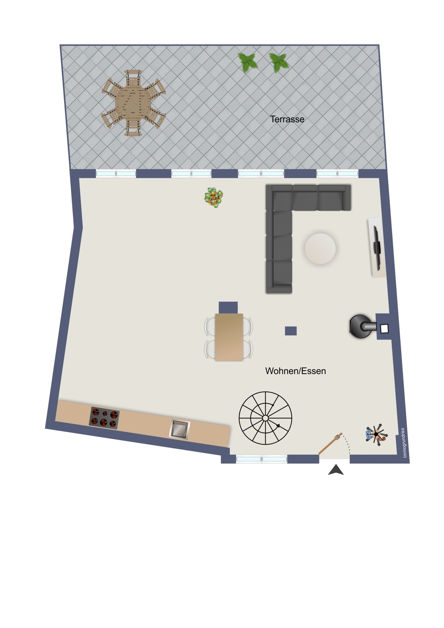 Grundriss EG Exposé