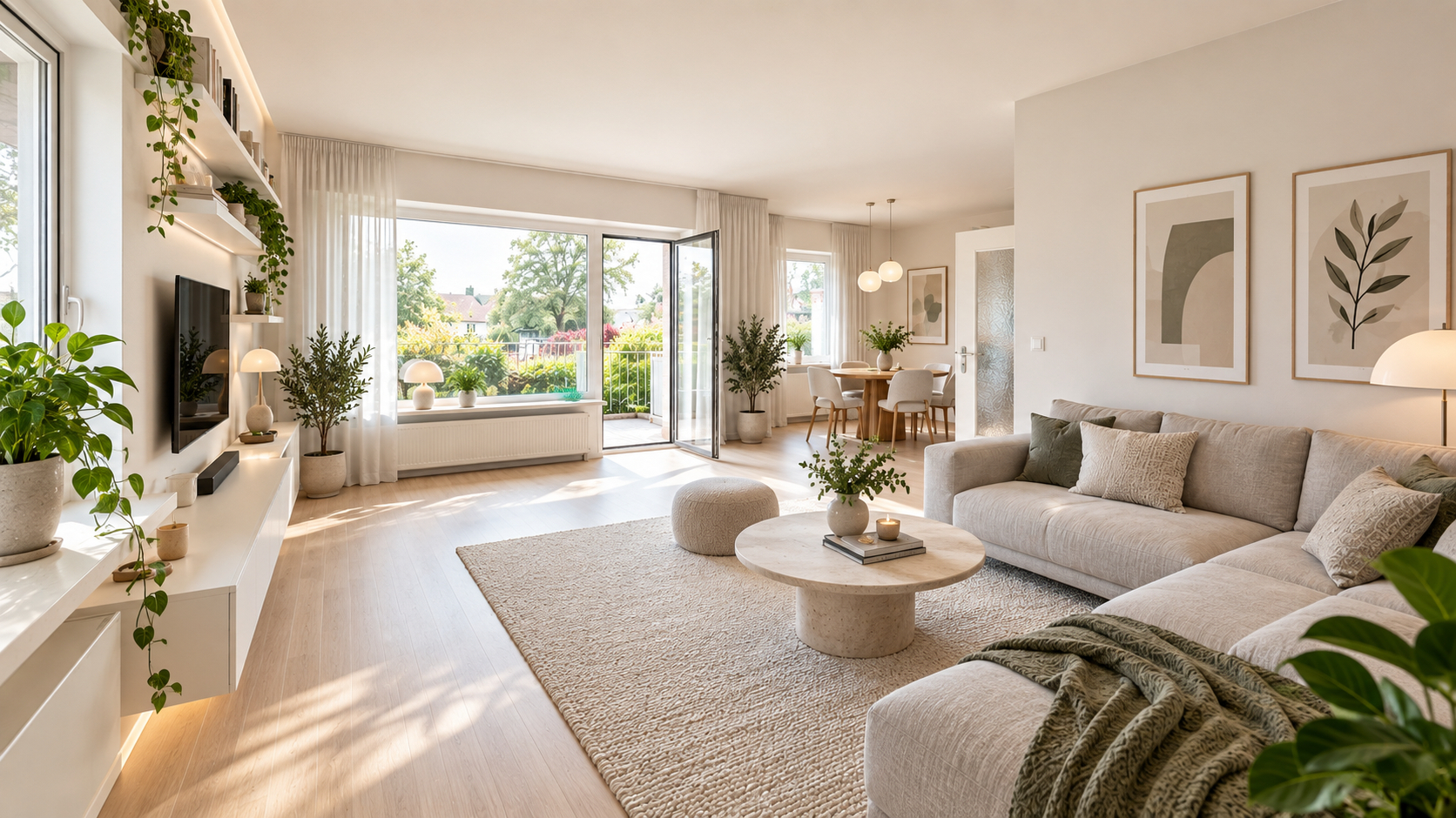 KI-Visualisierung Wohnzimmer