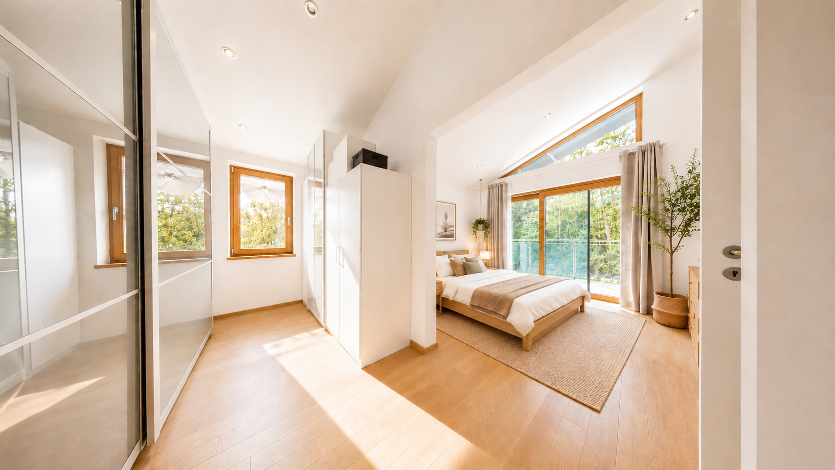 Schlafzimmer mit Ankleide