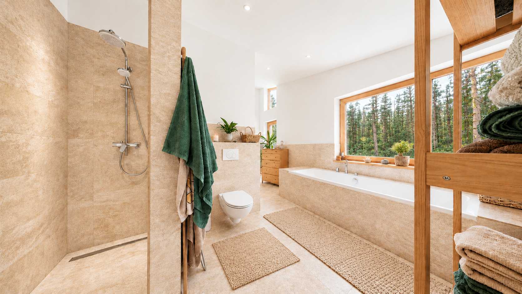 Elternbad mit begehabrer Dusche