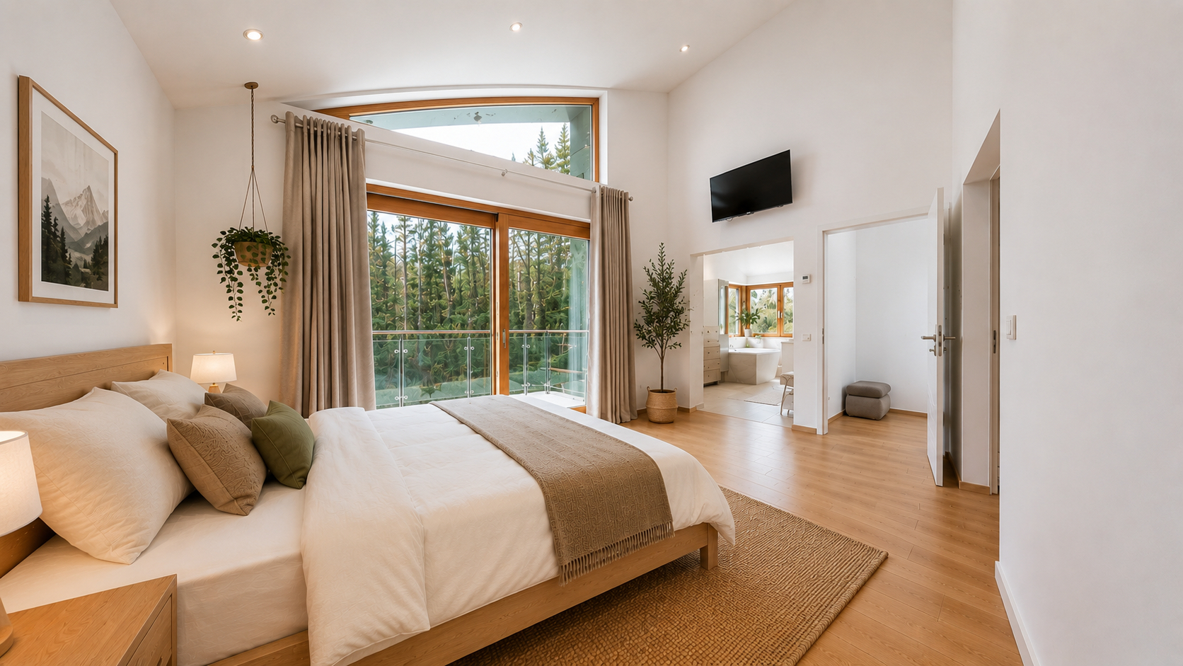 Schlafzimmer mit Bad en Suite