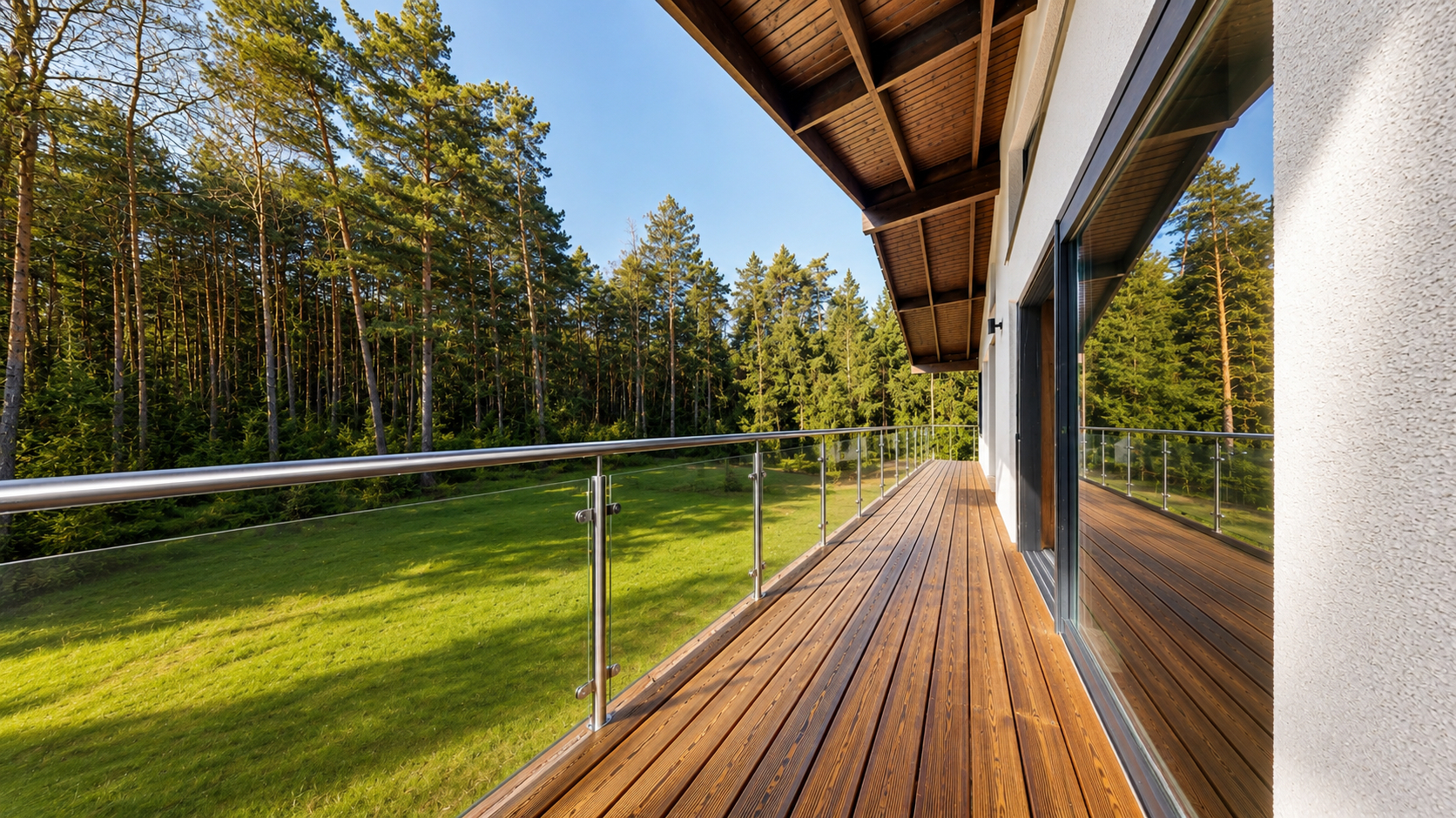 Waldblick vom Balkon