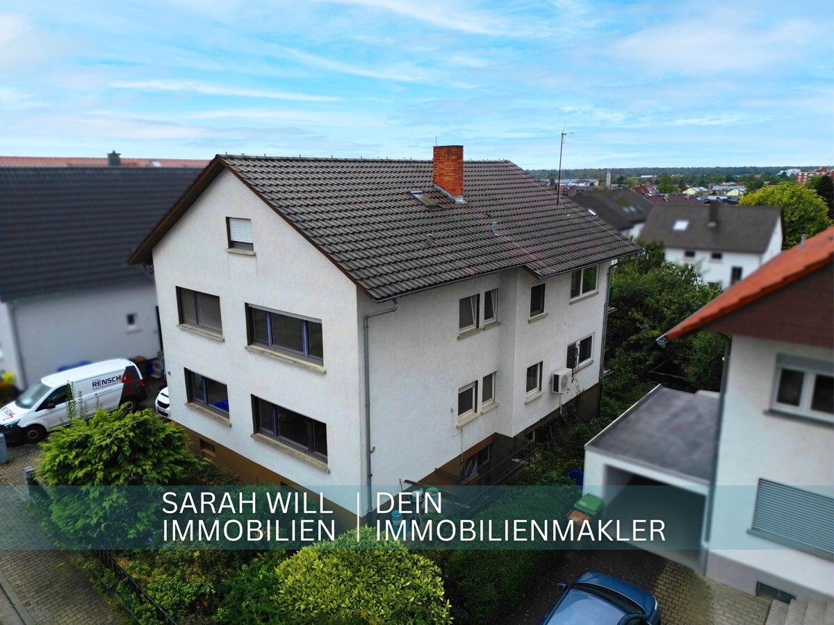 Sanierungsbedürftiges MFH mit Westgarten und Garage in ruhiger Lage von Nußloch