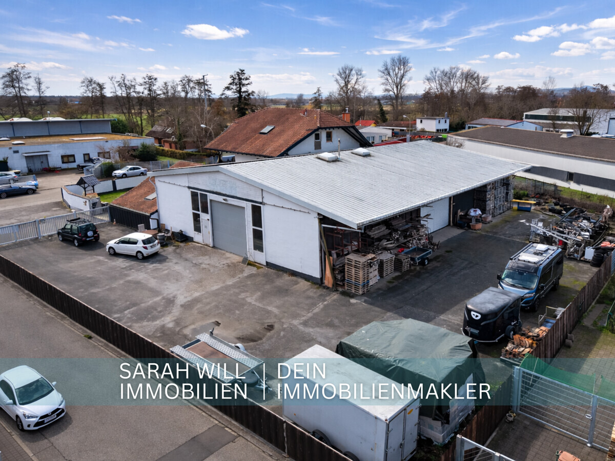 Seltene Gelegenheit: Wohnhaus mit Büro und großer Halle auf 2.441 m² Grundstück im Gewerbegebiet
