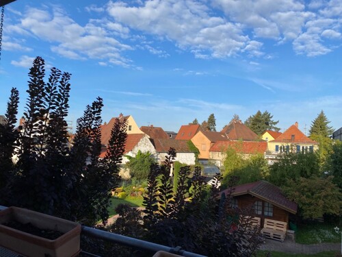 Blick vom Balkon