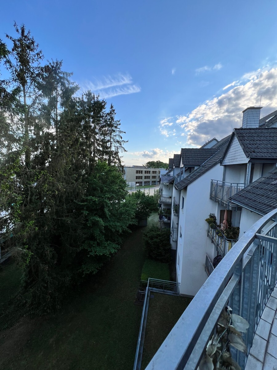 Seitlicher Blick vom Balkon