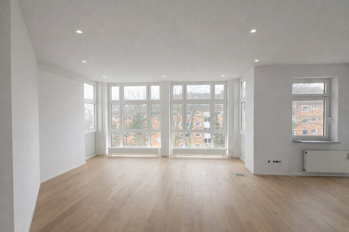 Riesen Fensterfront im Wohnzimmer