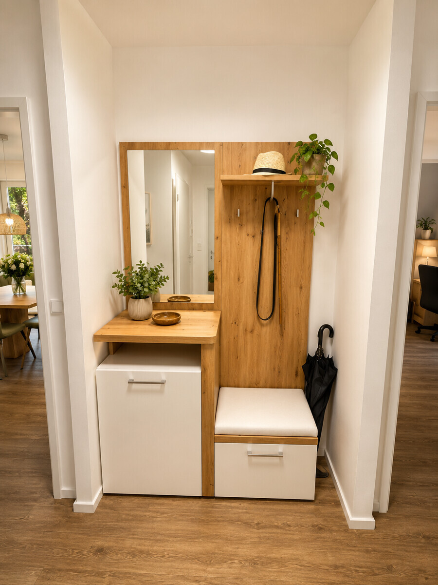 Garderobe im Eingangsbereich