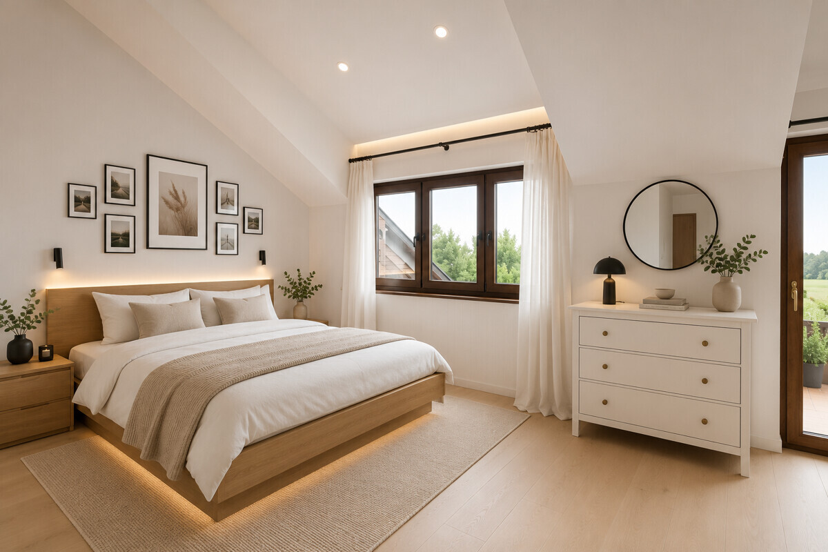 Schlafzimmer visualisiert