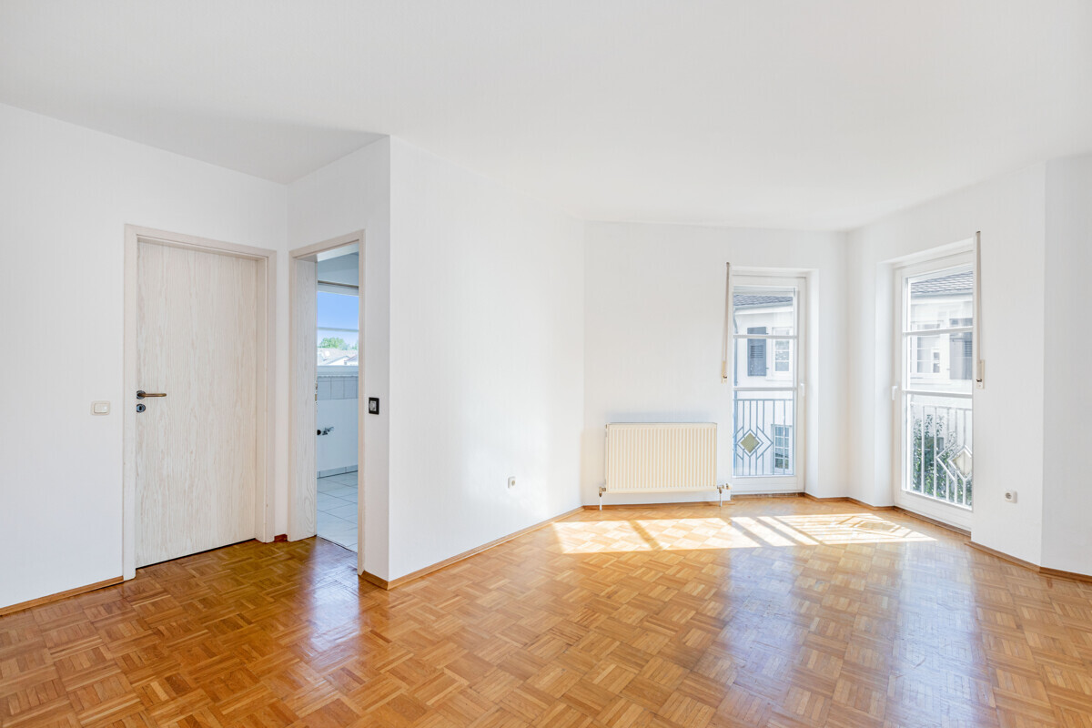 Blick vom Wohnzimmer