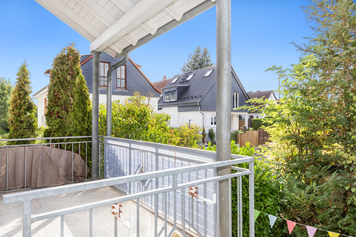 Blick auf den Balkon