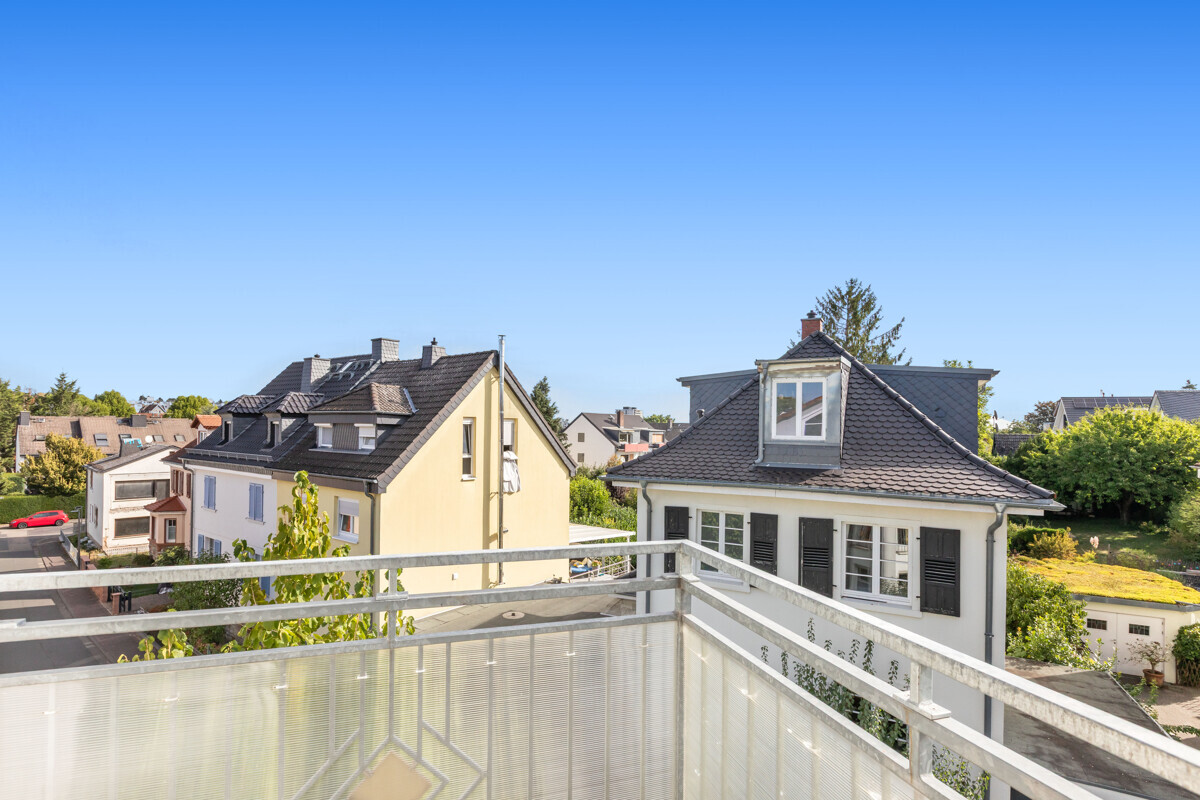 Blick vom Balkon