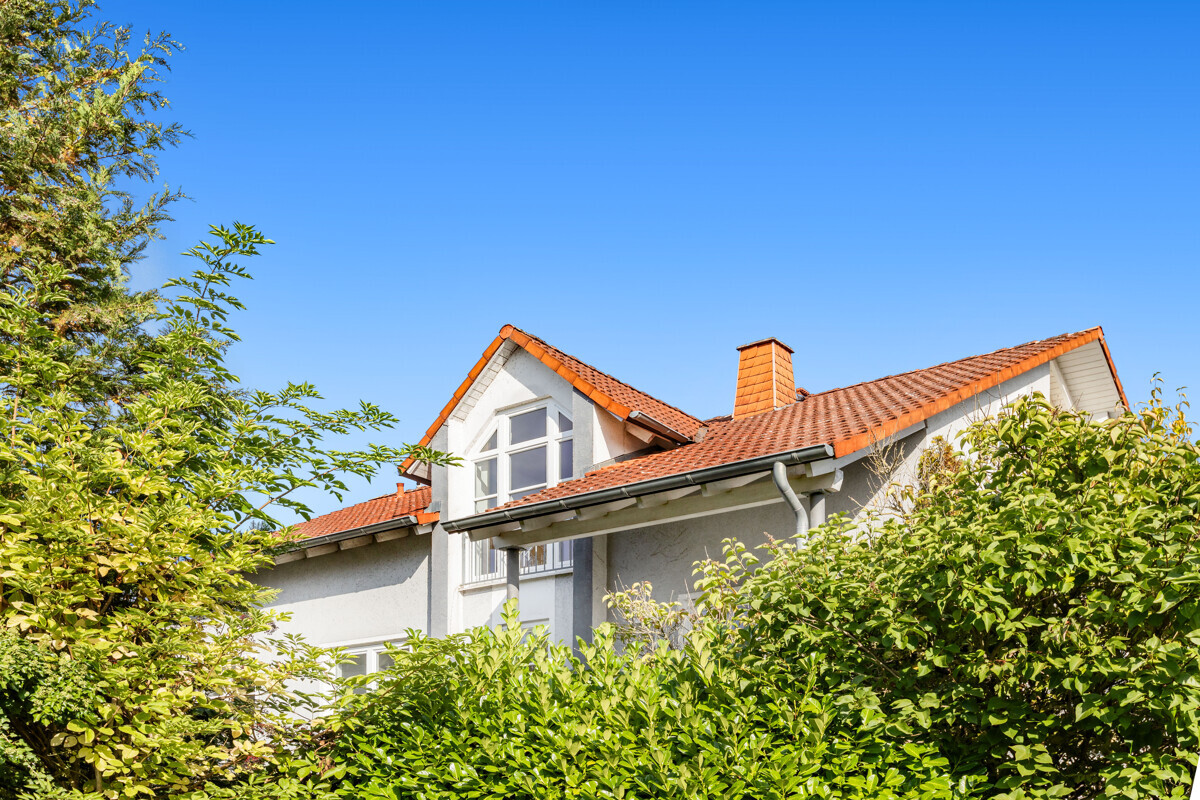 Blick auf Dachgeschosswohnung