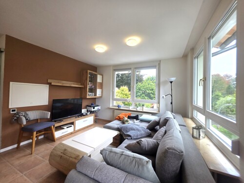 Wohnzimmer mit Süd-Ost-Ausrichtung