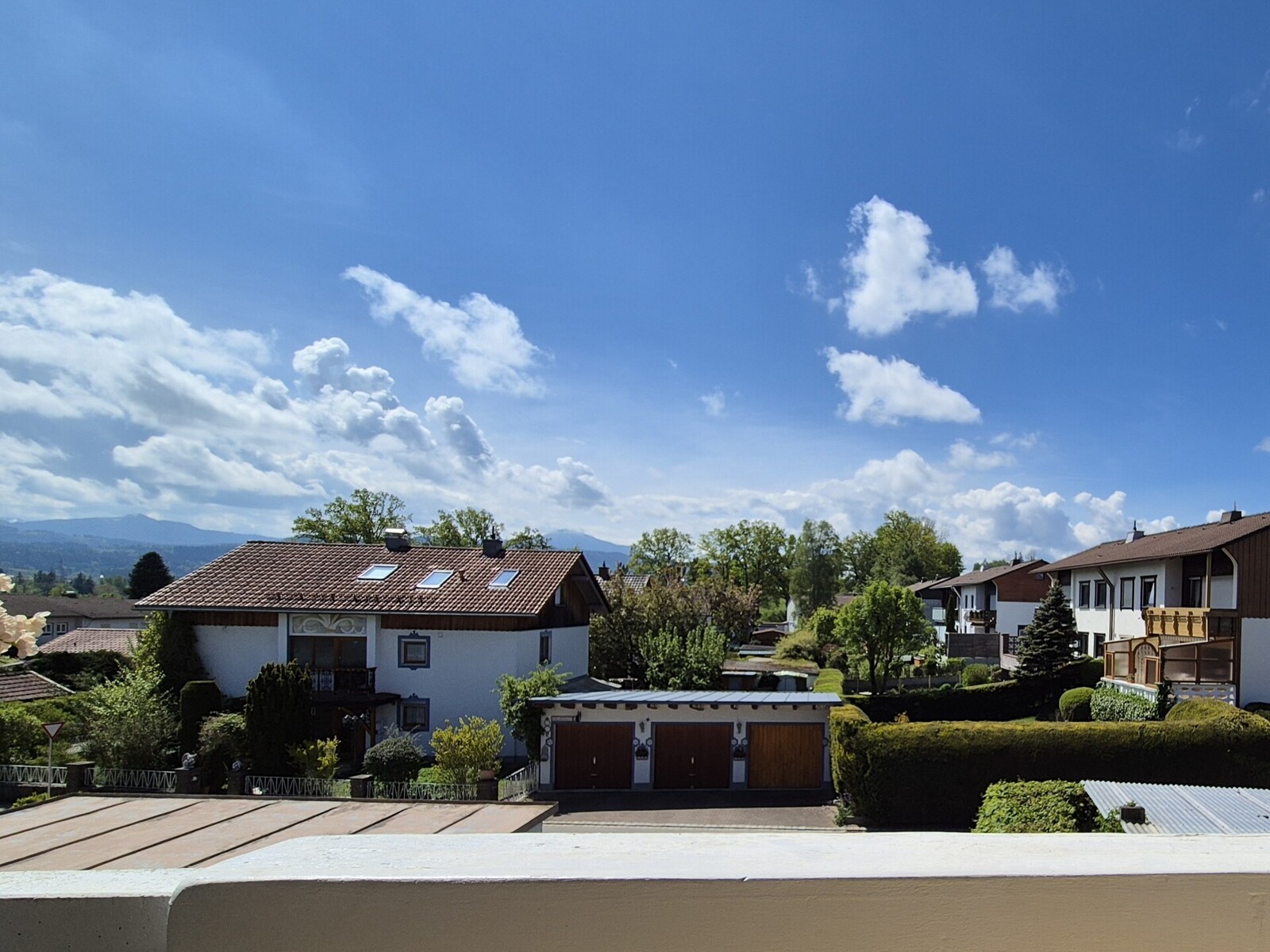 Obergeschoss Blick vom Balkon