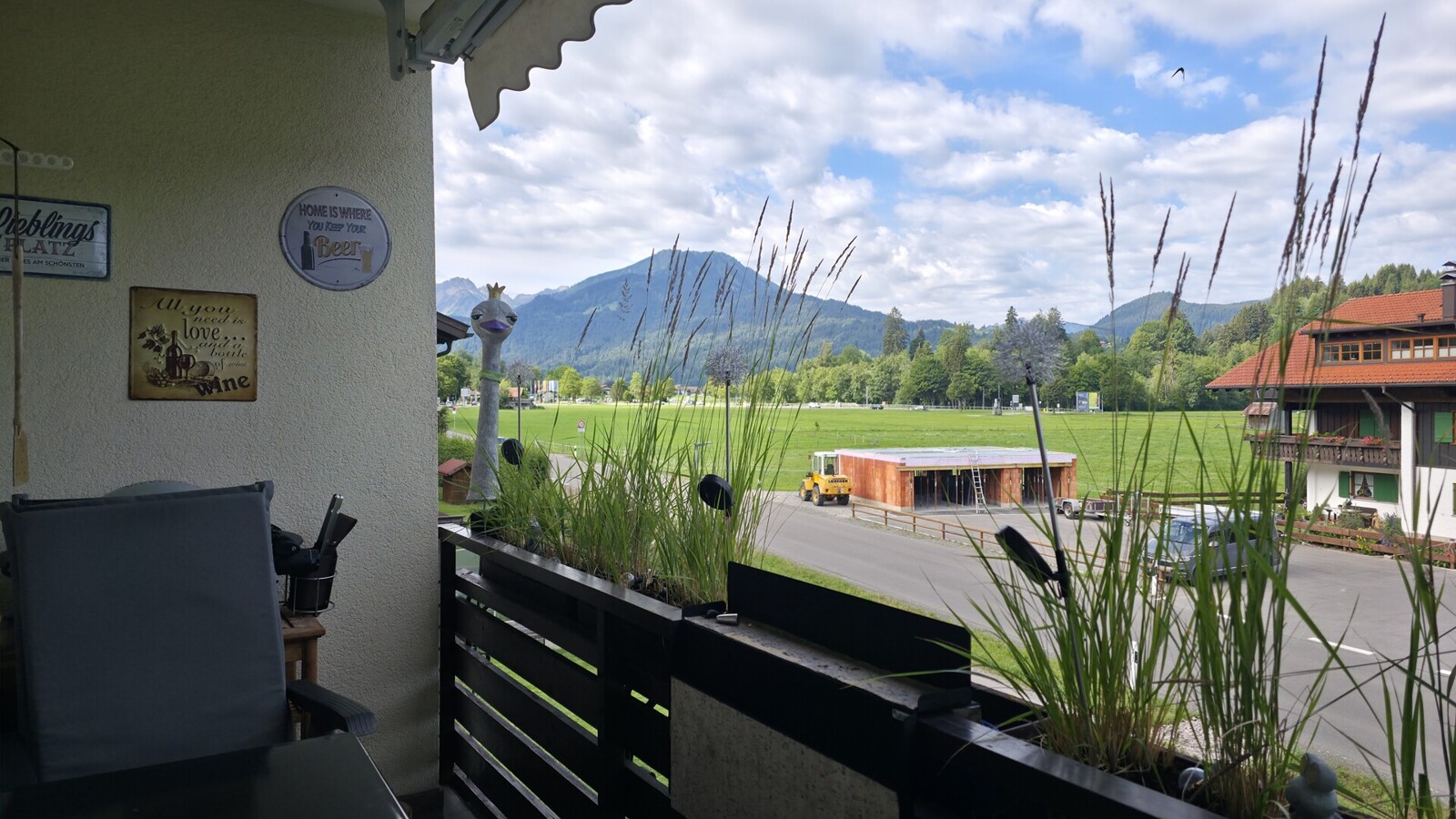 Balkon mit Blick auf das Söllereck