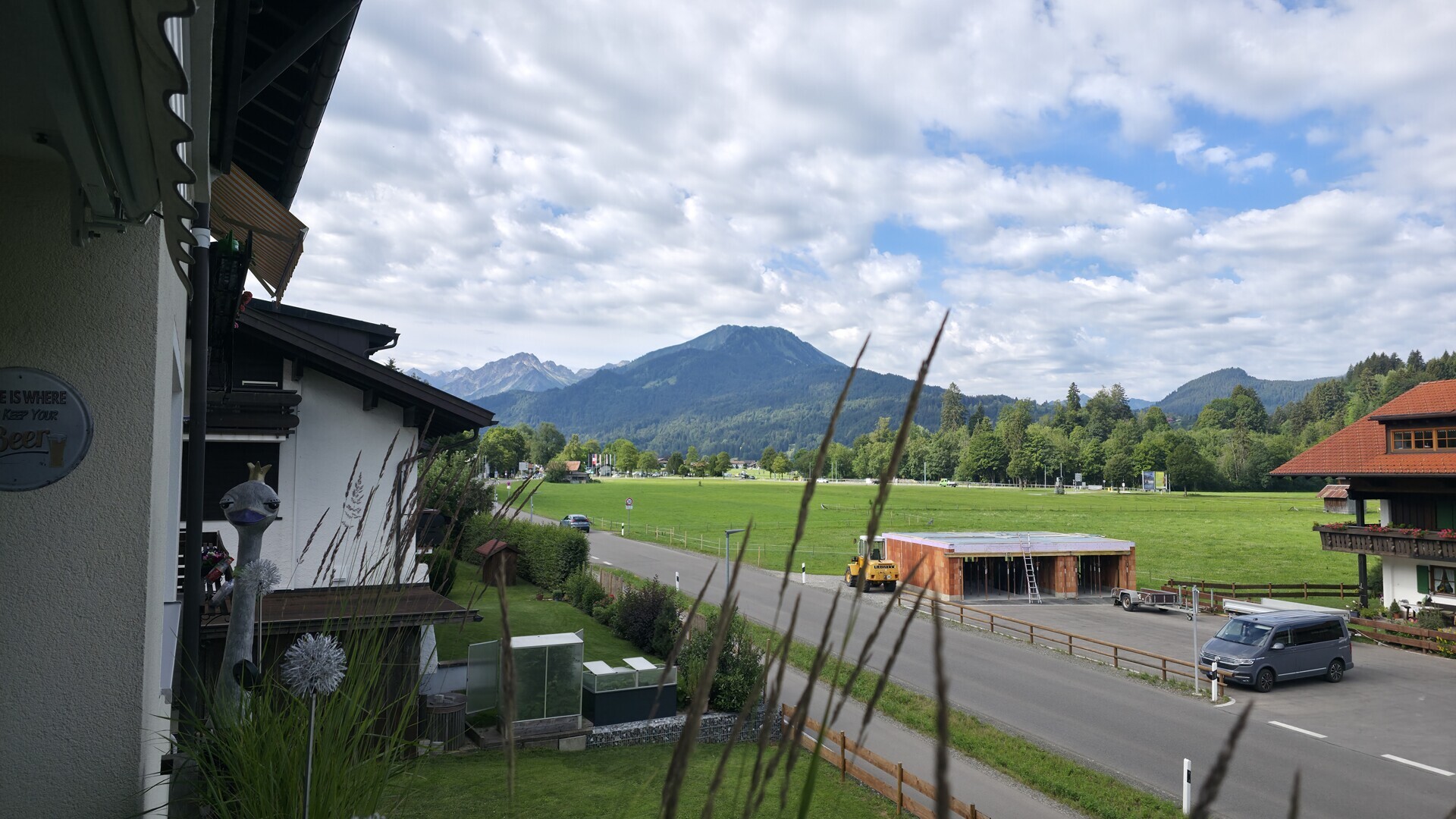 Blick vom Balkon