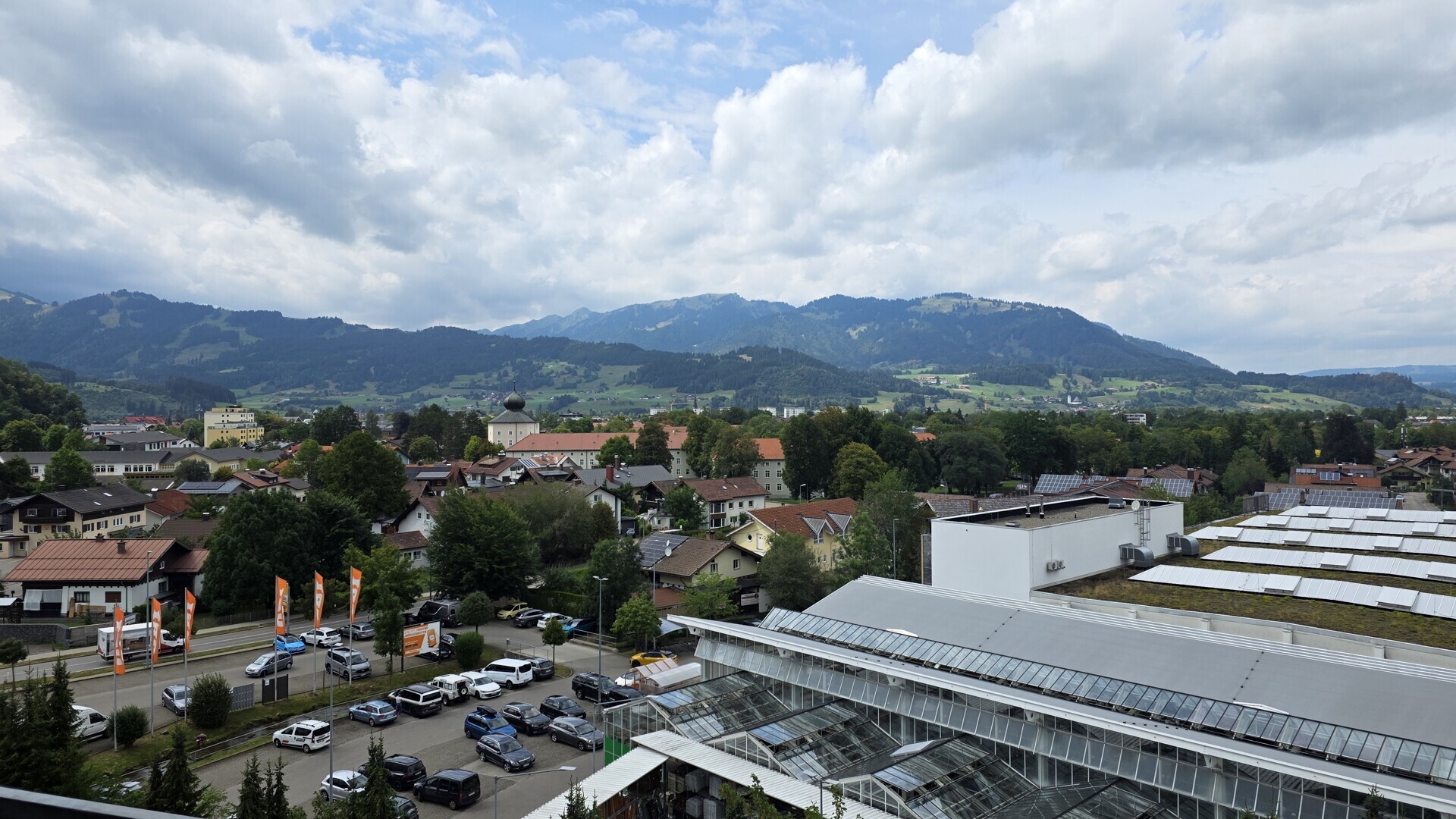 Ausblick vom Balkon