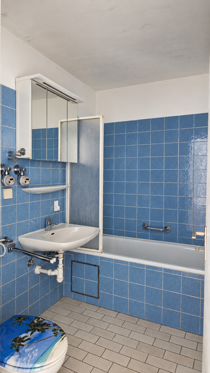 Innenliegendes Badezimmer