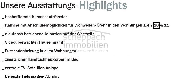 30 Ausstattungshiglights