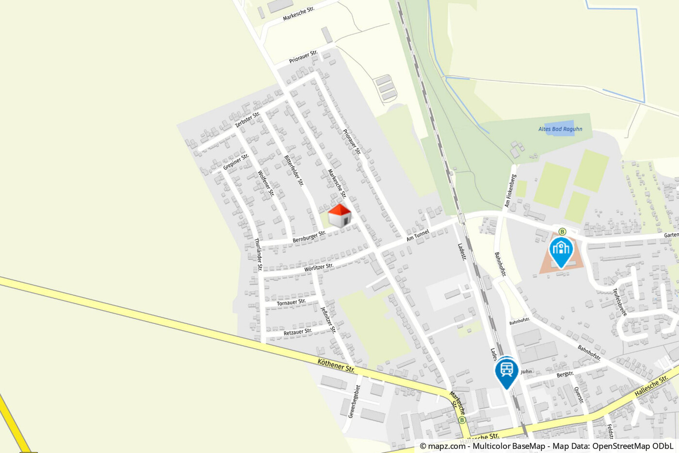 Geolyzer Kartenausschnitt