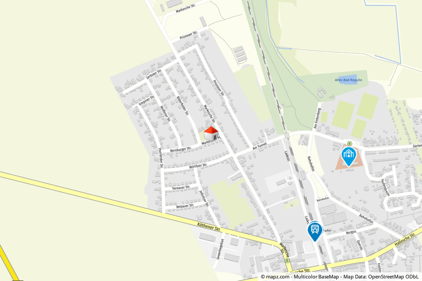 Geolyzer Kartenausschnitt