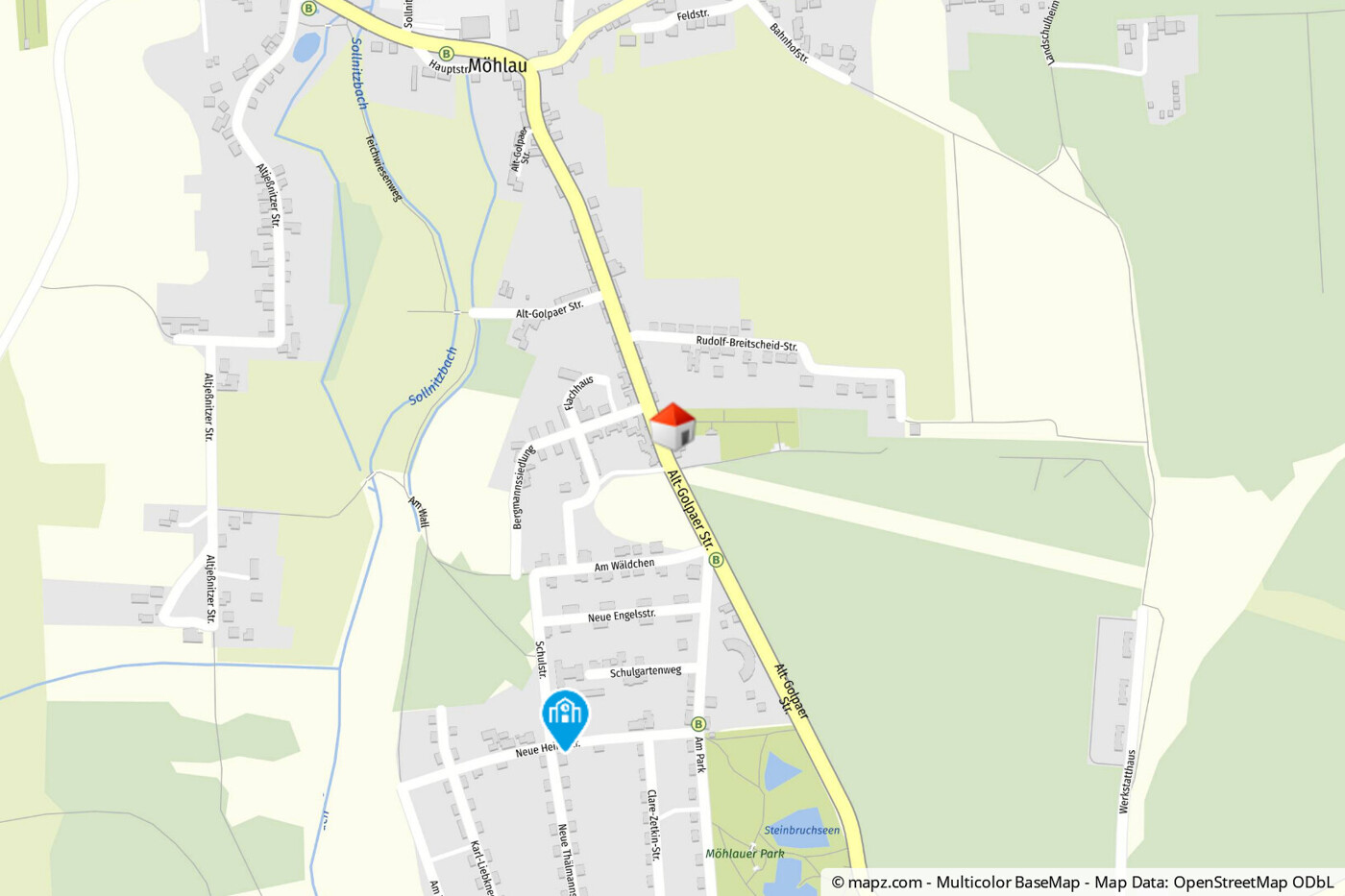 Geolyzer Kartenausschnitt