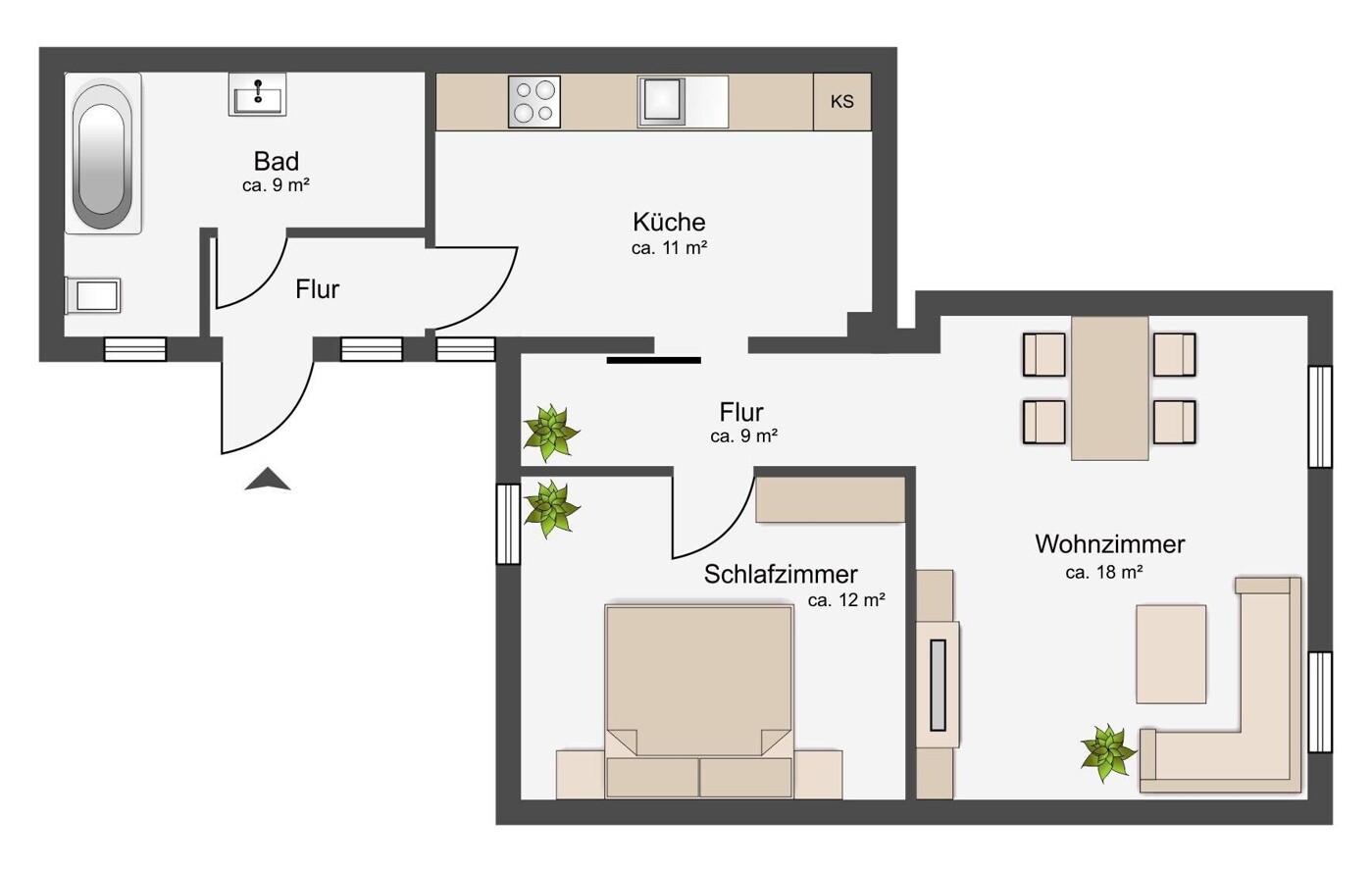 1. Wohnung