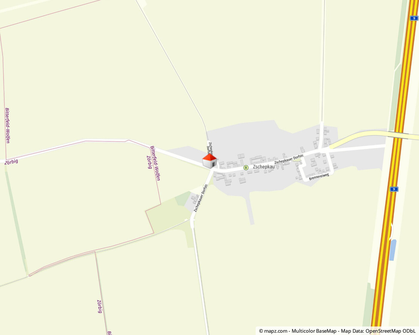 Geolyzer Kartenausschnitt
