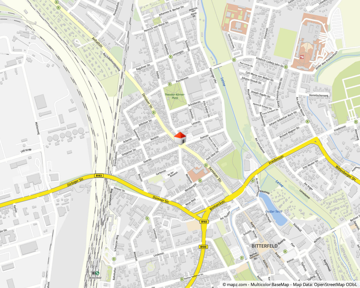 Geolyzer Kartenausschnitt