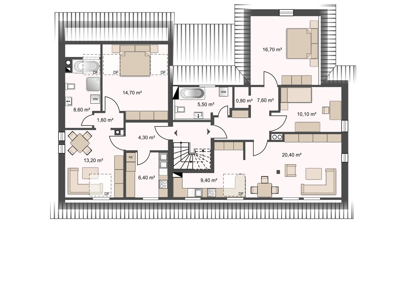 Grundriss 2. Obergeschoss