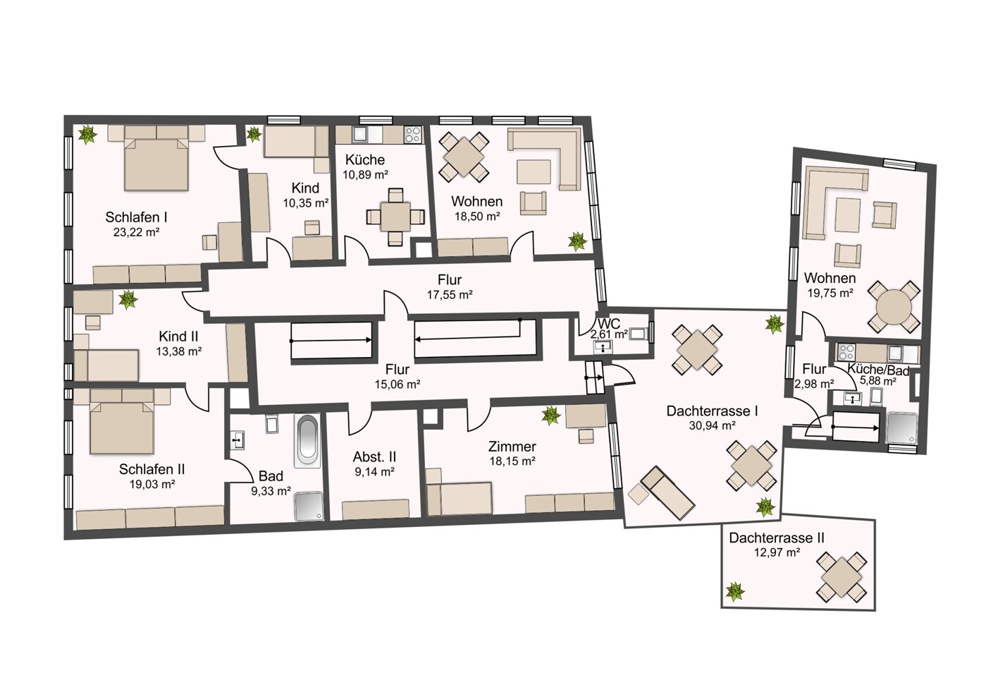 Grundriss Obergeschoss