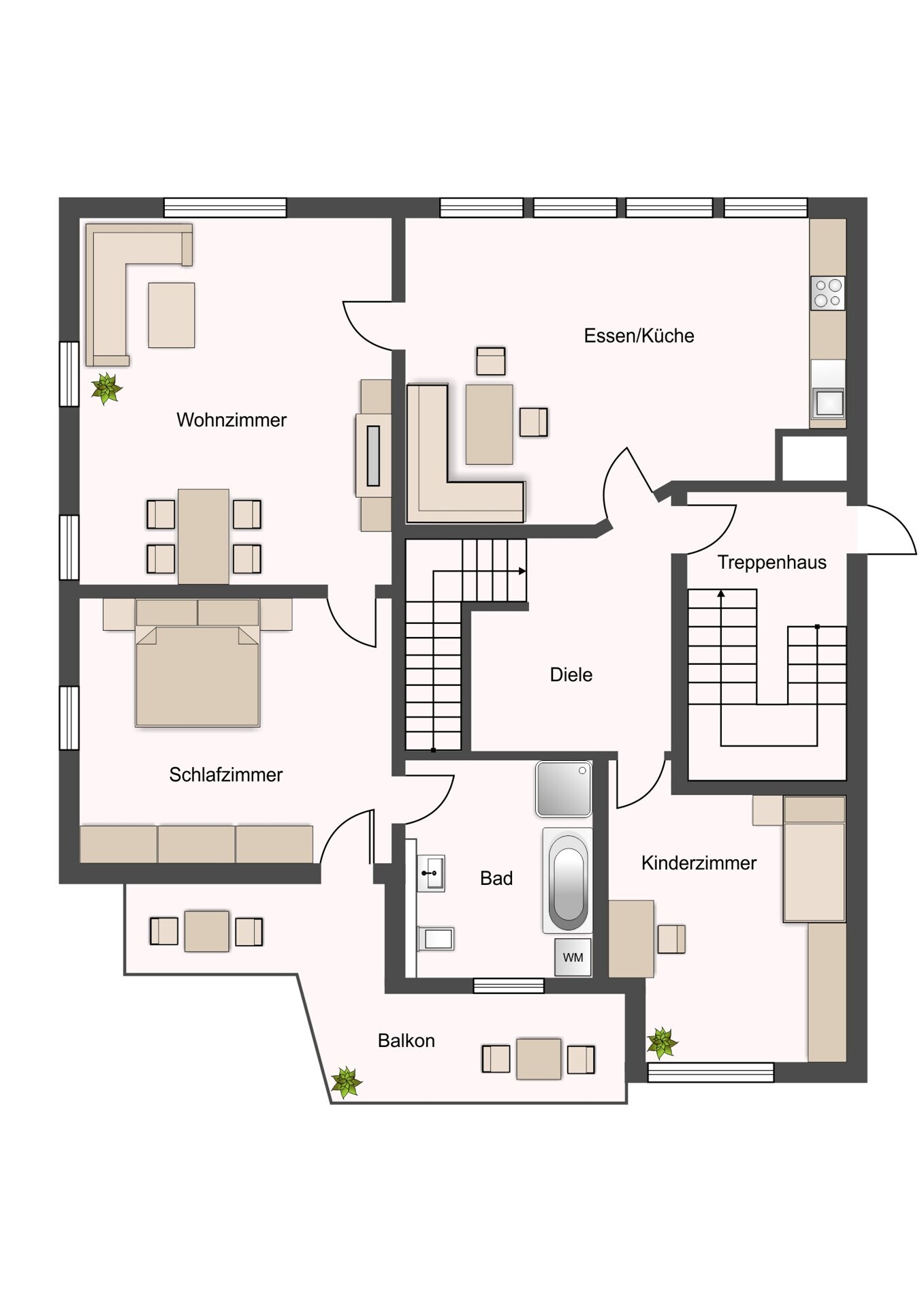 Grundriss Obergeschoss 