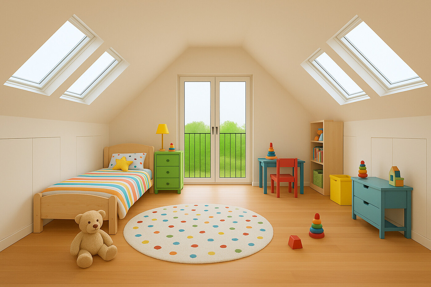 Dachgeschoss visualisiert