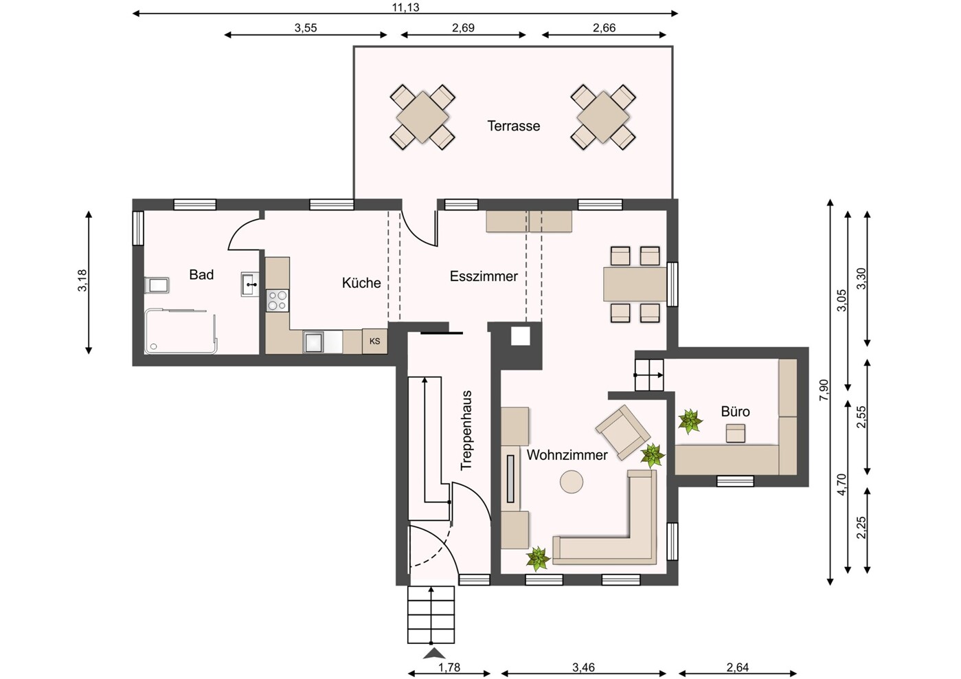 Grundriss Erdgeschoss 