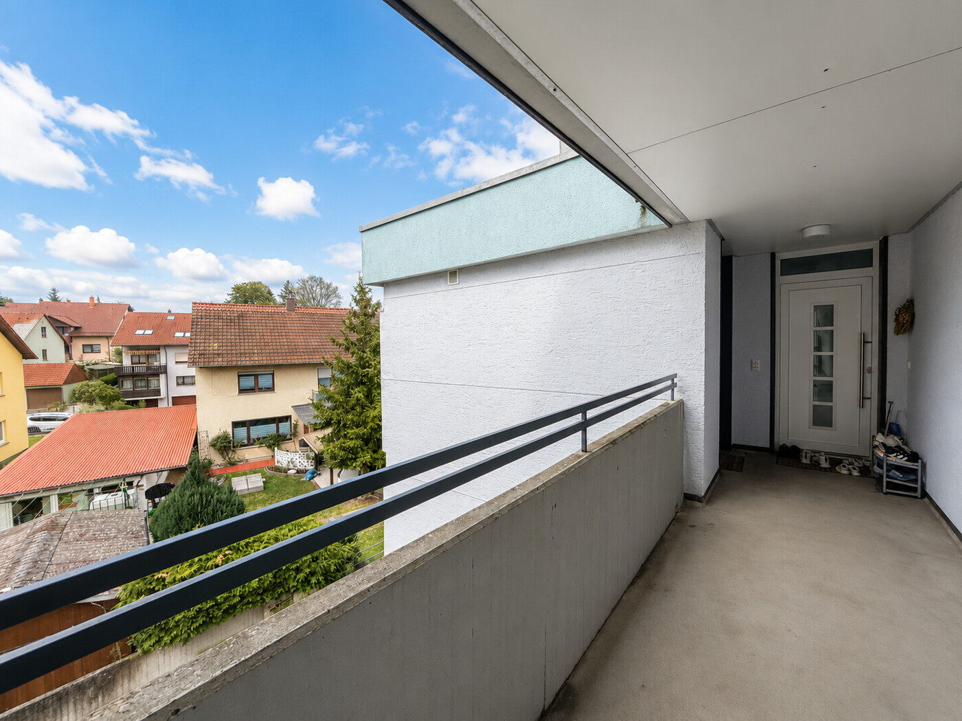 Laubengang  Zugang zur Wohnung