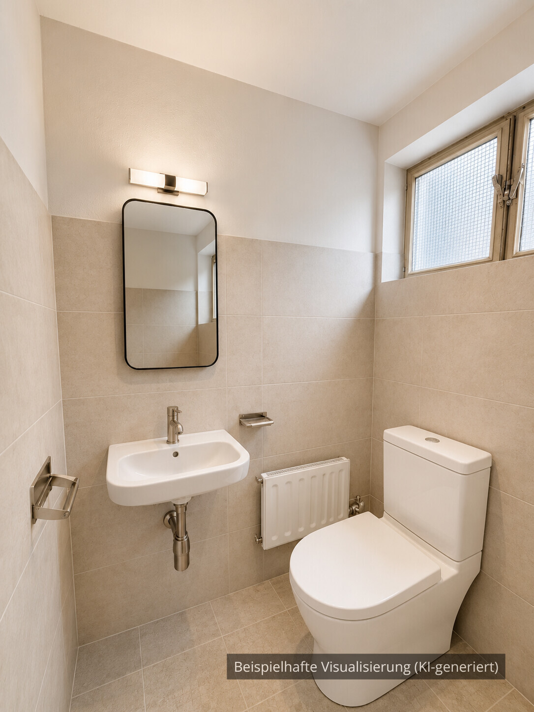 WC im Kellergeschoss (KI-generiert)