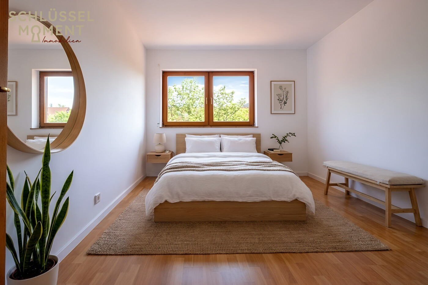 Schlafzimmer KI-gestützte Visualisierung
