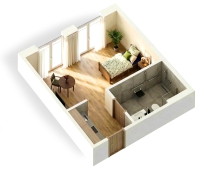3D Grundrissbeispiel