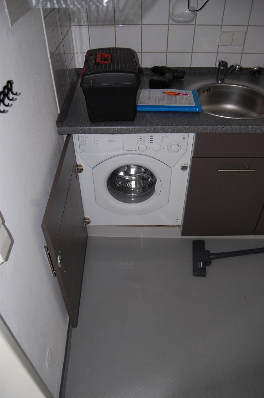 Waschmaschine in der Küche