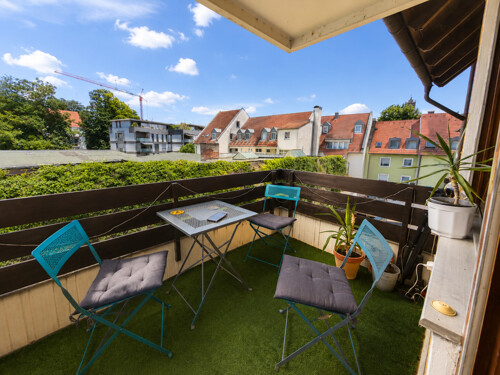 Ruhiger Balkon