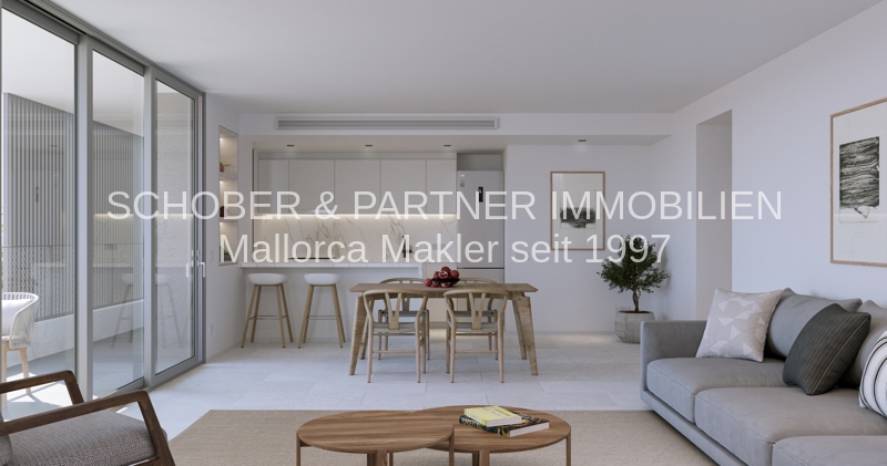 3-Zimmer-Neubau-Wohnung in privilegierter Lage in 2. Linie zum Meer und den weitläufigen Sandstrand — Foto 3