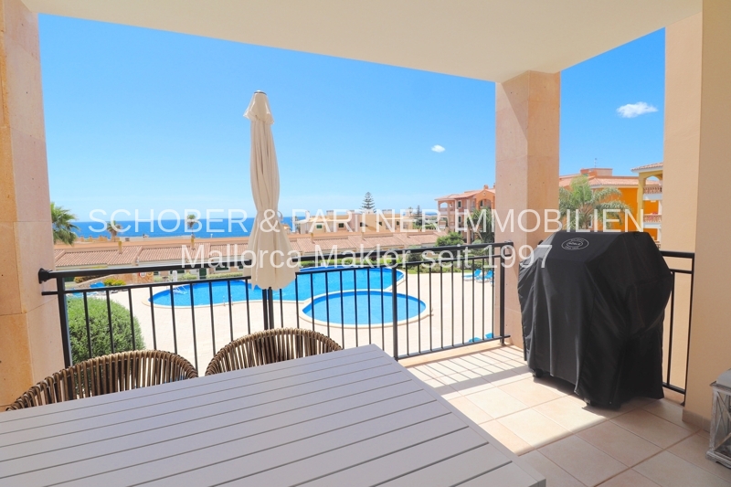Meerblick, Cala Magrana - Moderne 3-Zimmer-Wohnung mit frontalem Blick auf das Meer — Foto 2