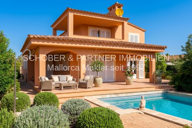 Sa Coma - Chalet / Einfamilienhaus in ruhiger Stichstraße mit Studio im OG - nahe zum Strand / Meer