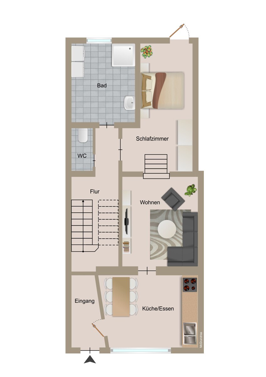 Vorschlag für Wohnraum EG